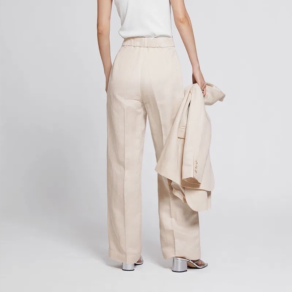 & Other Stories Wide Cut Linen Trousers - Picture 3 of 6